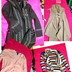 4 sweaters, bundled. Designer brands.